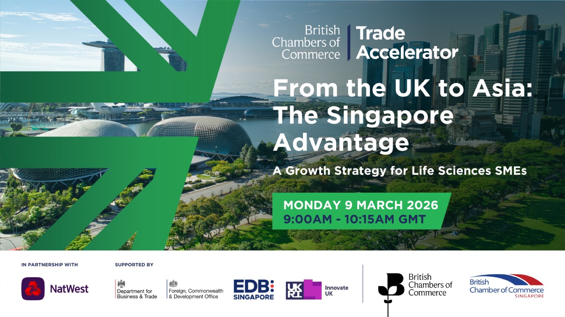 Trade Accelerator artwork: From the UK to Asia, The Singapore Advantage